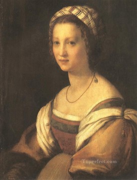  del - Retrato de los artistas Esposa manierismo renacentista Andrea del Sarto